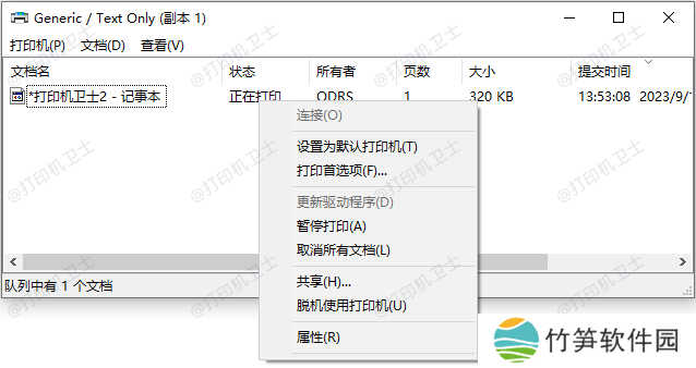 暂停打印